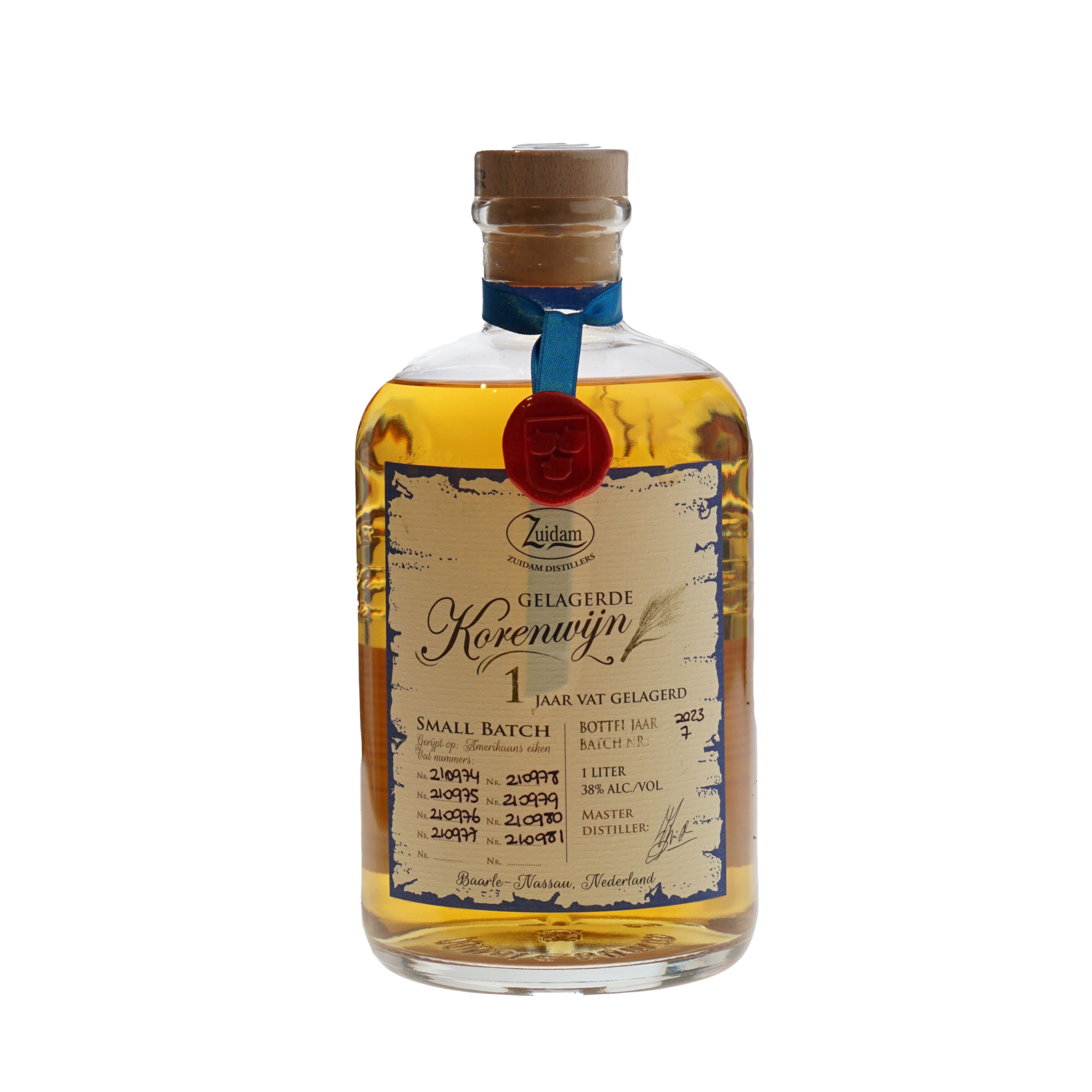 Zuidam Korenwijn 1 jaar Vat Gelagerd 38% 100cl