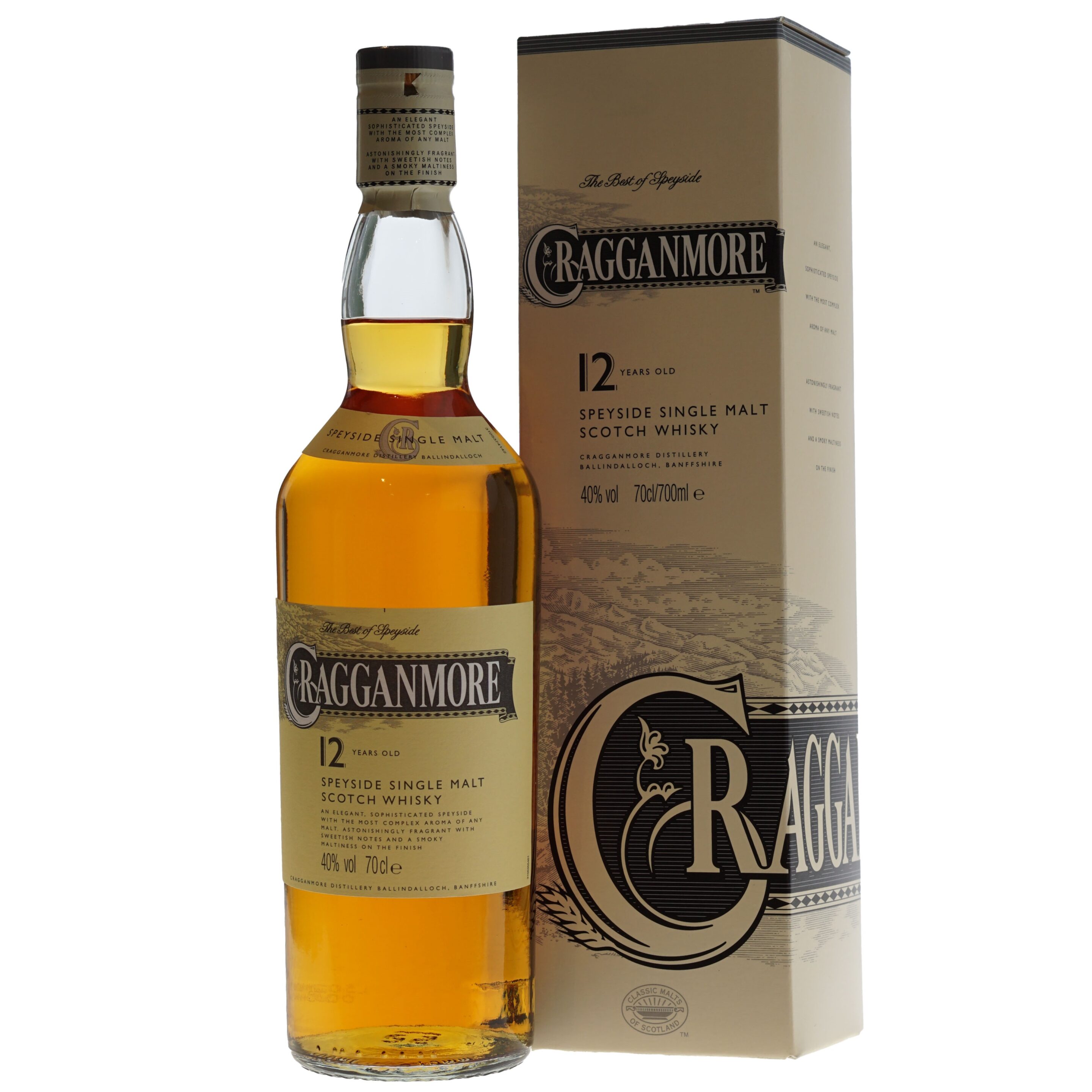 Cragganmore Whisky 12 Years 40% 70cl
