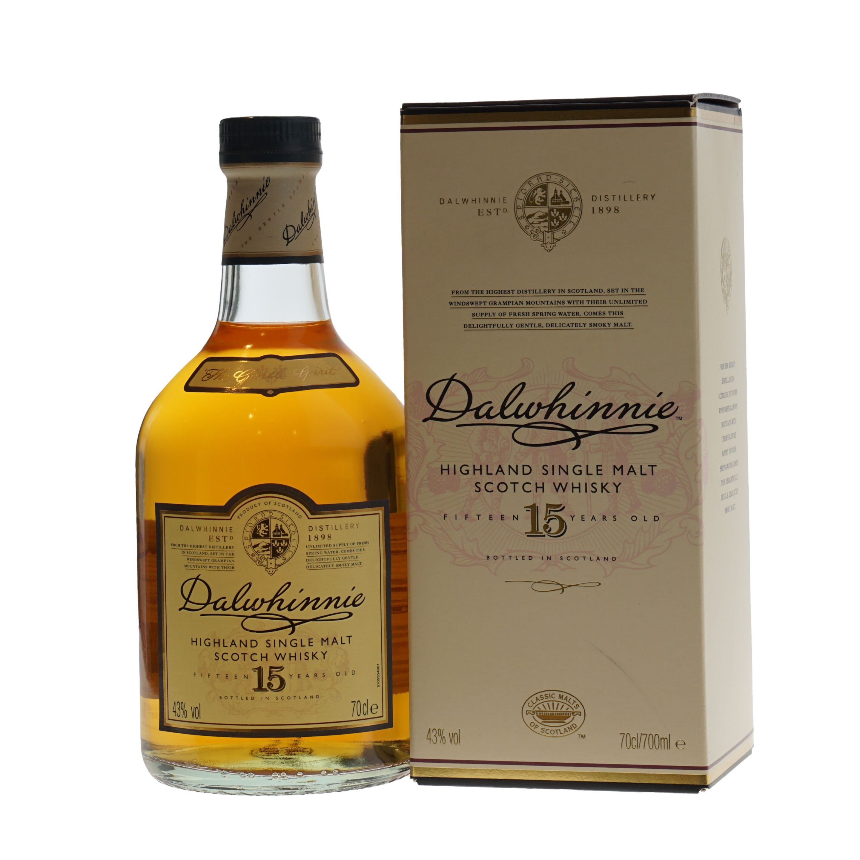 Dalwhinnie Whisky 15 Years 43% 70cl