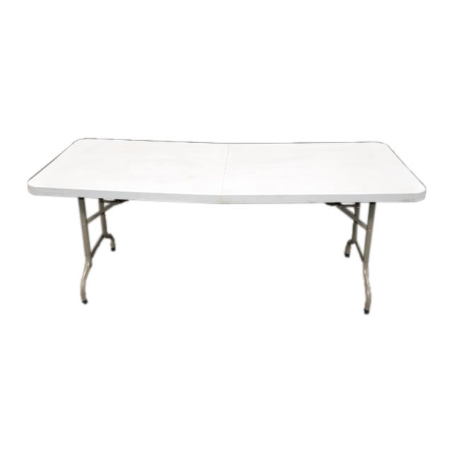 Rechthoekige Witte (klap) tafel 183 x 76 cm