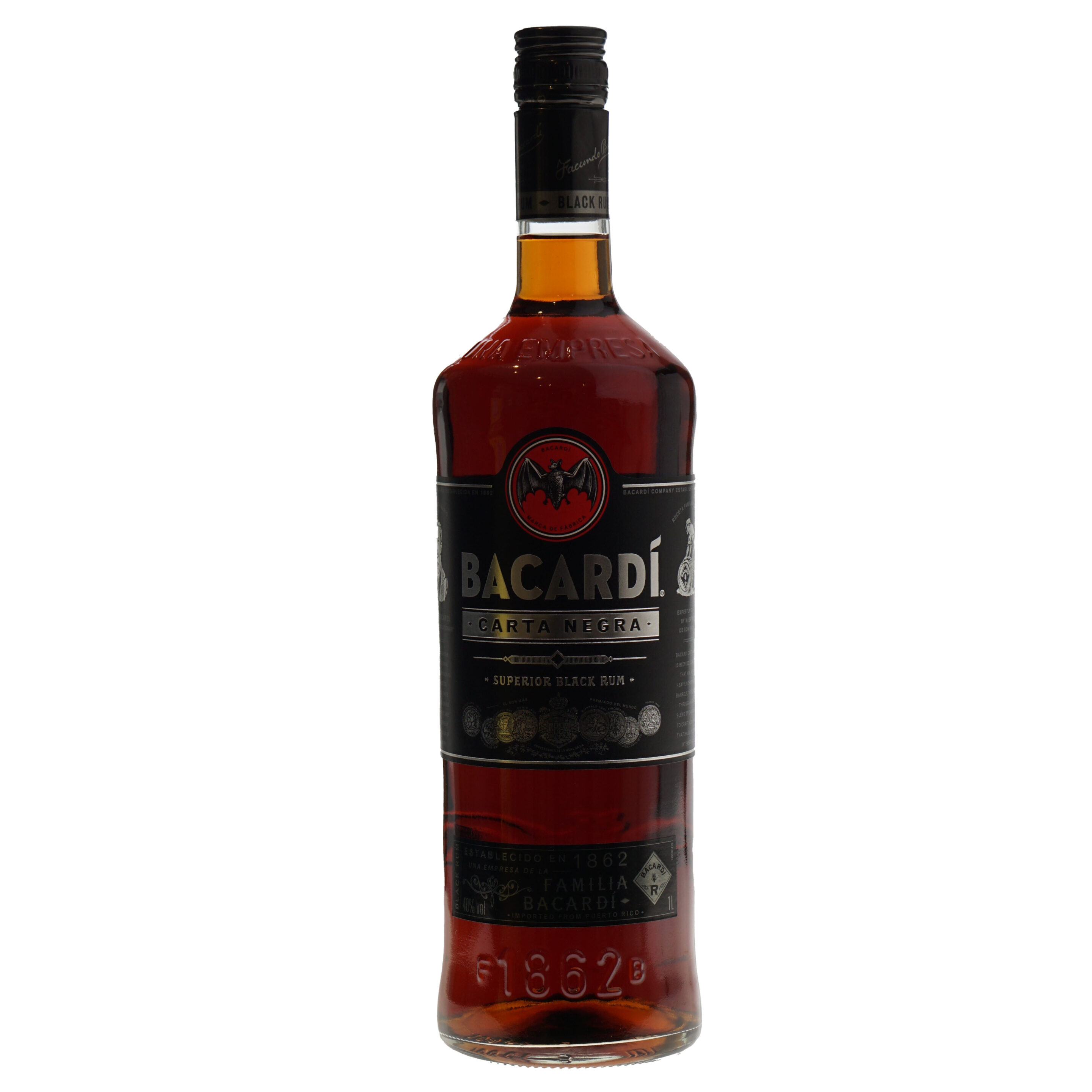 Bacardi Rum Carta Negra 40% 100cl