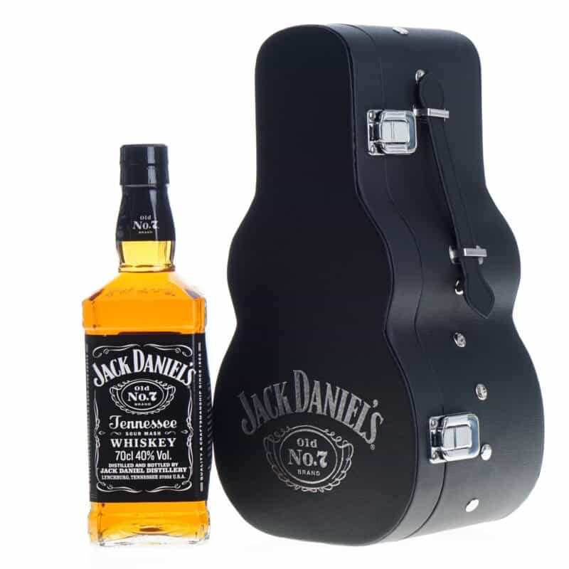 Jack Daniels Whiskey 70cl in Giftbox Gitaar