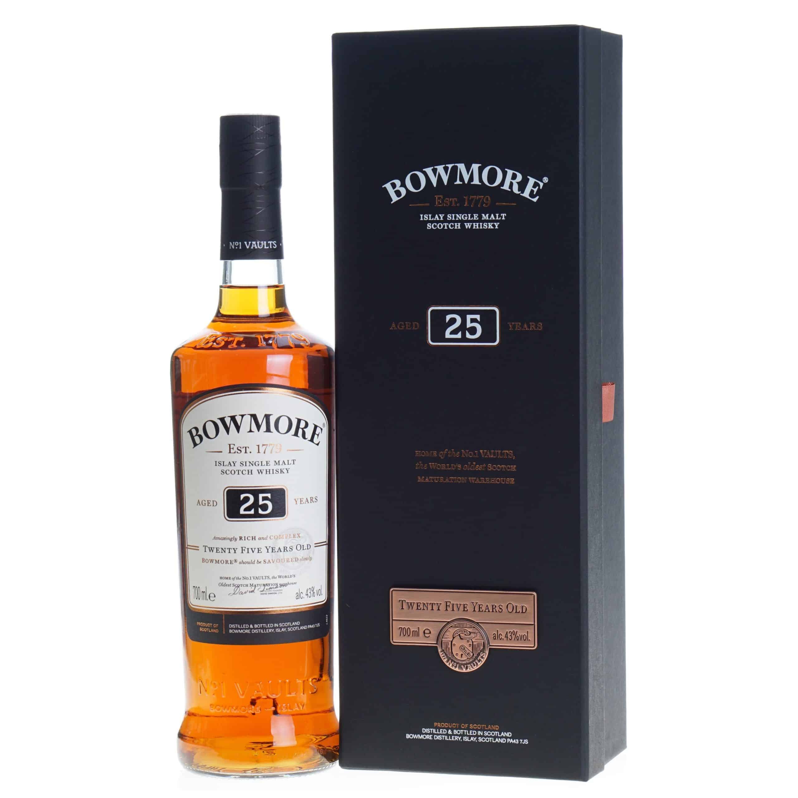 Betreffende Een centrale tool die een belangrijke rol speelt spijsvertering Bowmore Whisky 25 Years 70cl 43% » Slijterij Vidra