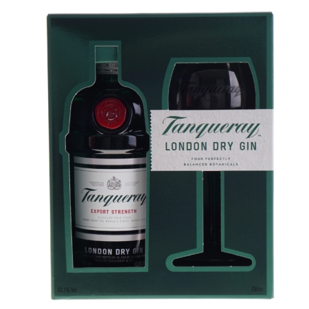 Tanqueray Gin 70cl met 1 glas