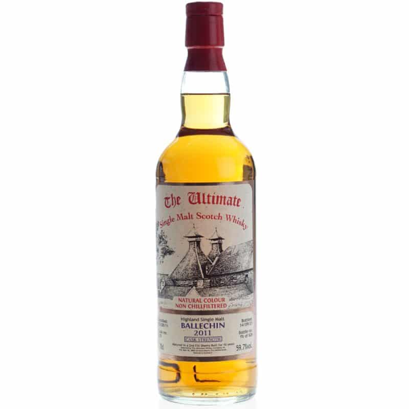 Ultimate Whisky Ballechin 2011 Cask Strenght 10 Years