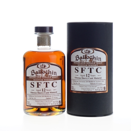Edradour Whisky Ballechin Straight from the Cask Oloroso Sherry 12 Years 50cl 58,1%