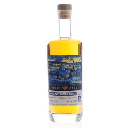 First Cask Whisky Distilled at A Highland Distillery 2010 11 Years 55.4%