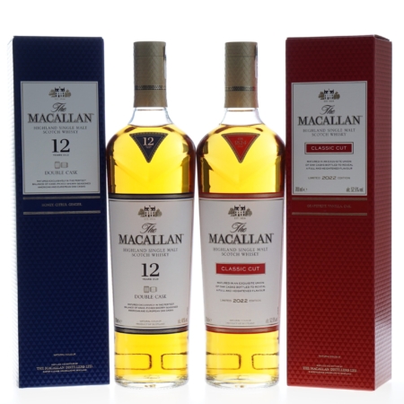 Macallan Whisky Combi Deal Classic Cut Edition 2022 en 12 Years Double Cask 70cl