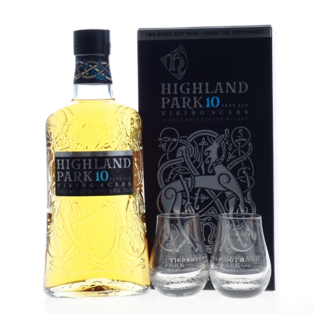 Highland park Whisky 10 Years 70cl giftpack met 2 glazen