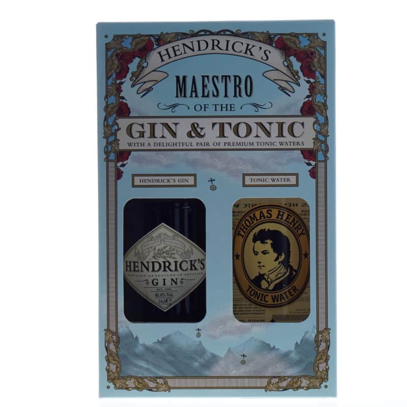 Hendrick's Gin 35 cl met Thomas Henry Tonic