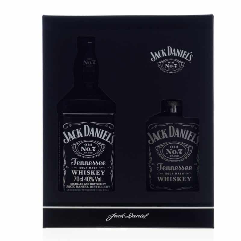 Jack Daniels Whisky Giftpack met flask