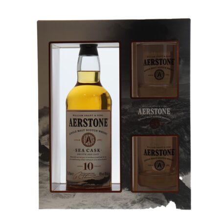 Aerstone Whisky Sea Cask 10 Years giftset 40% 70cl