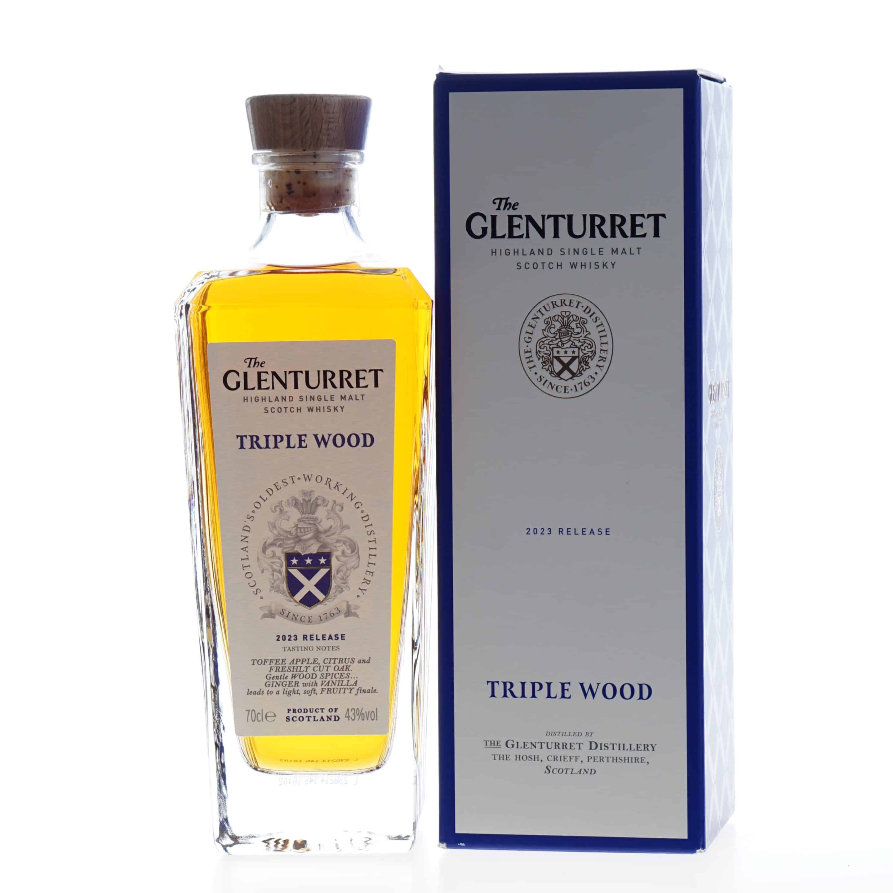 Glenturret Whisy Triple Wood Release 2024 43% 70cl.