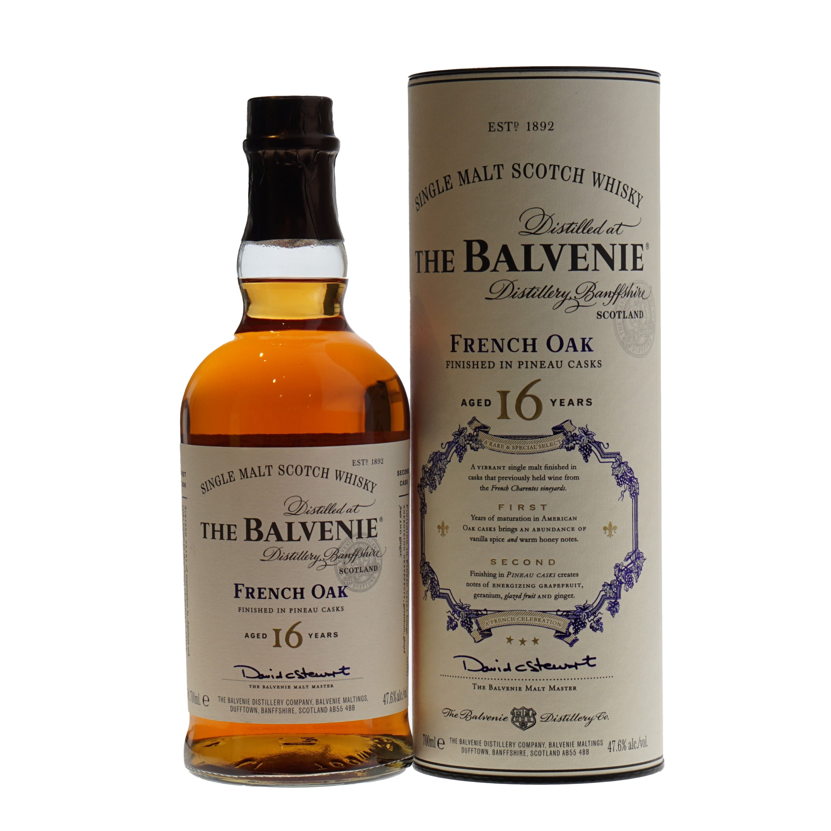 Balvenie Whisky 16 Years French Oak Pineau Cask 47,6% 70cl