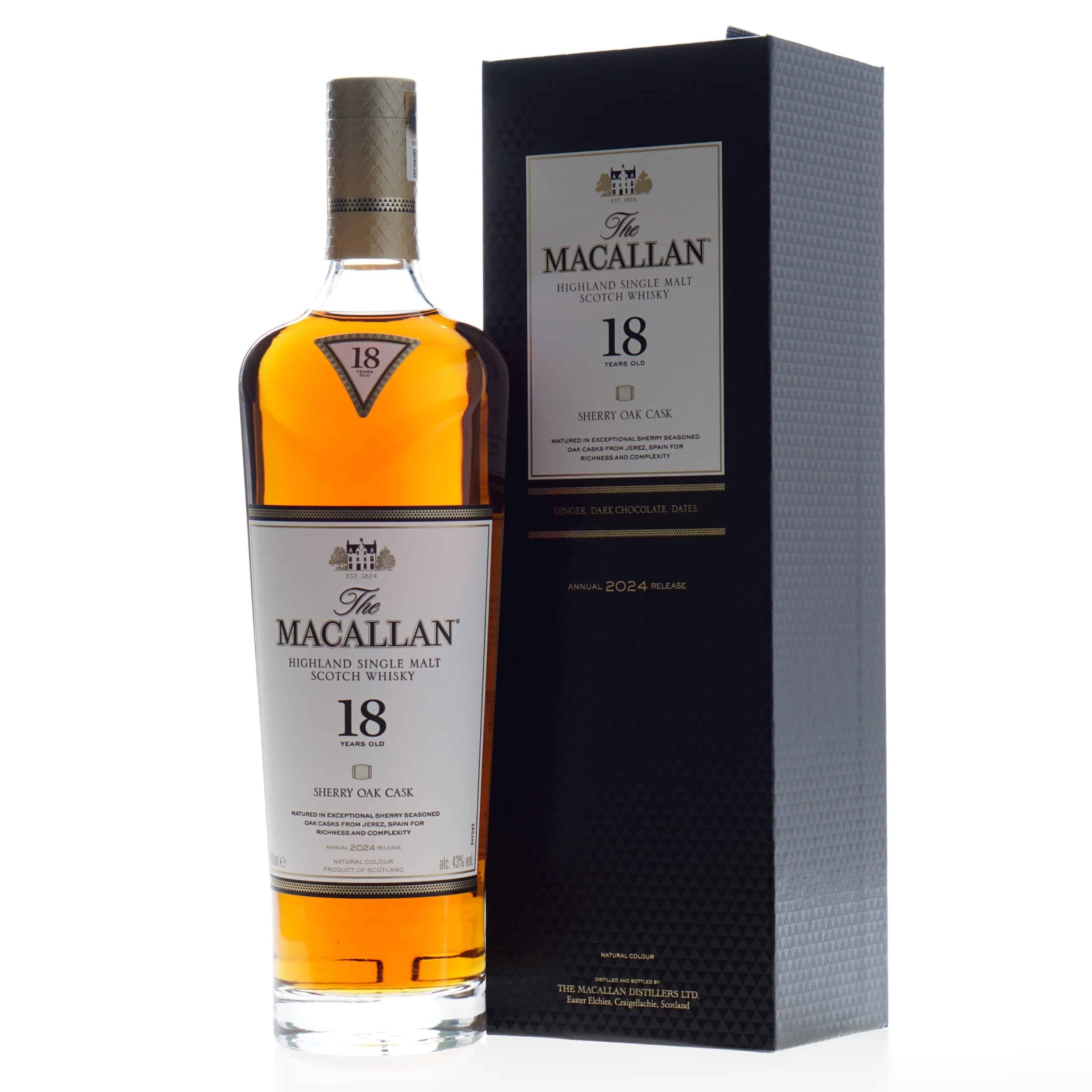 Macallan Whisky 18 Years Sherry Oak 2024 43% 70cl