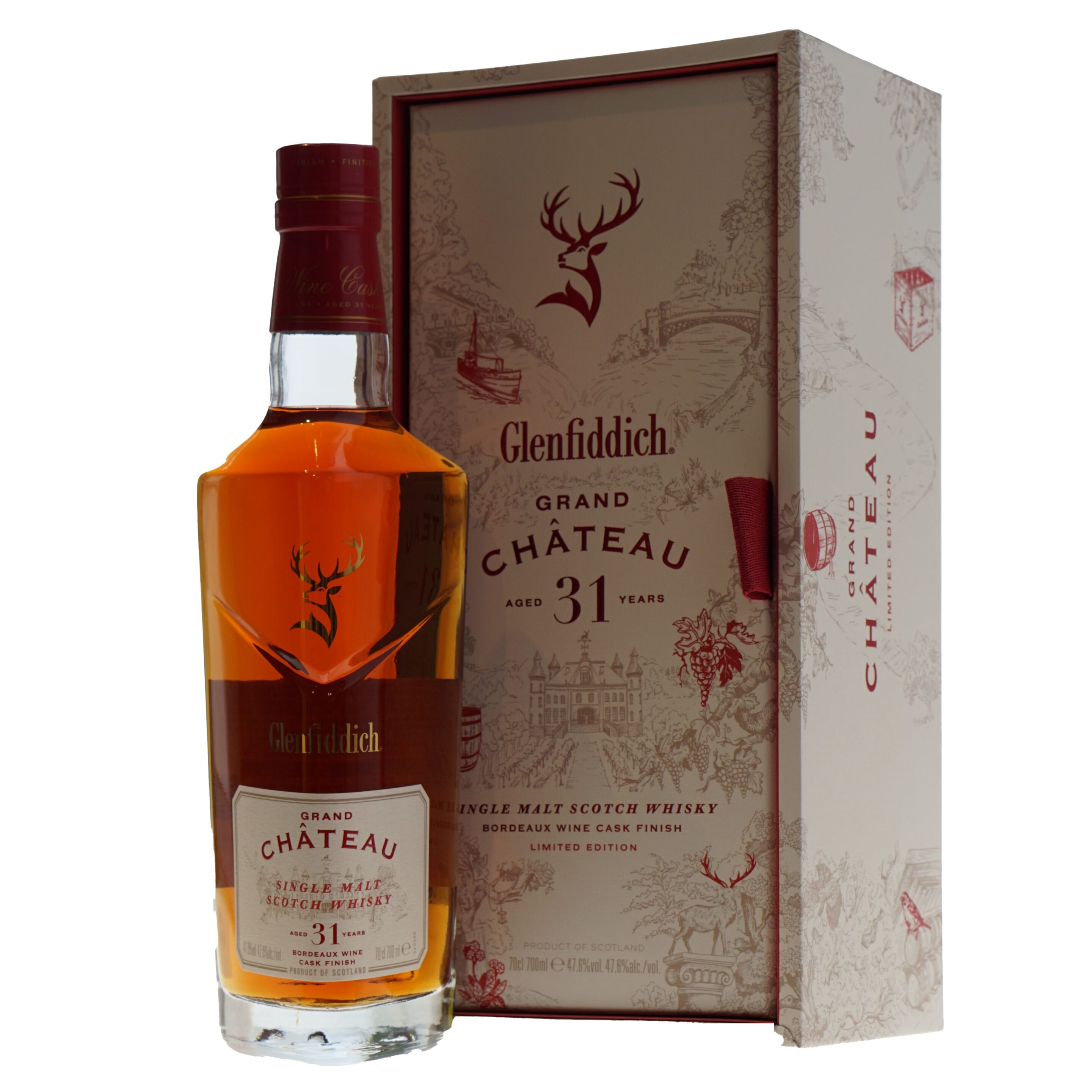 Glenfiddich Whisky Grand Château 31 Years 47,6% 70cl.