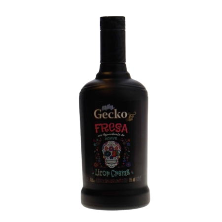 Gecko Milky Fresa Licor Crema 15% 70cl.