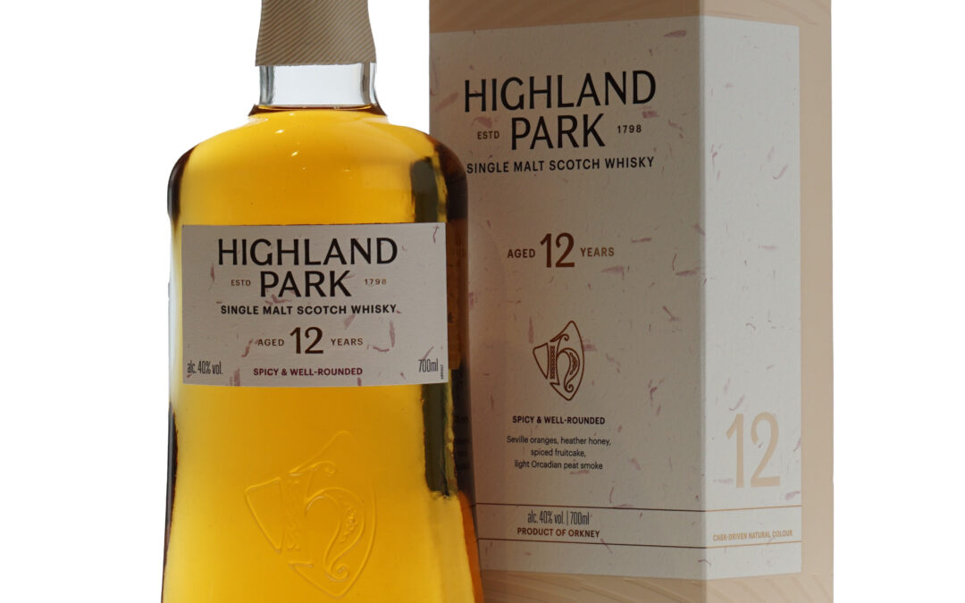 Highland Park Whisky 12 Years New Bottle 40% 70cl.