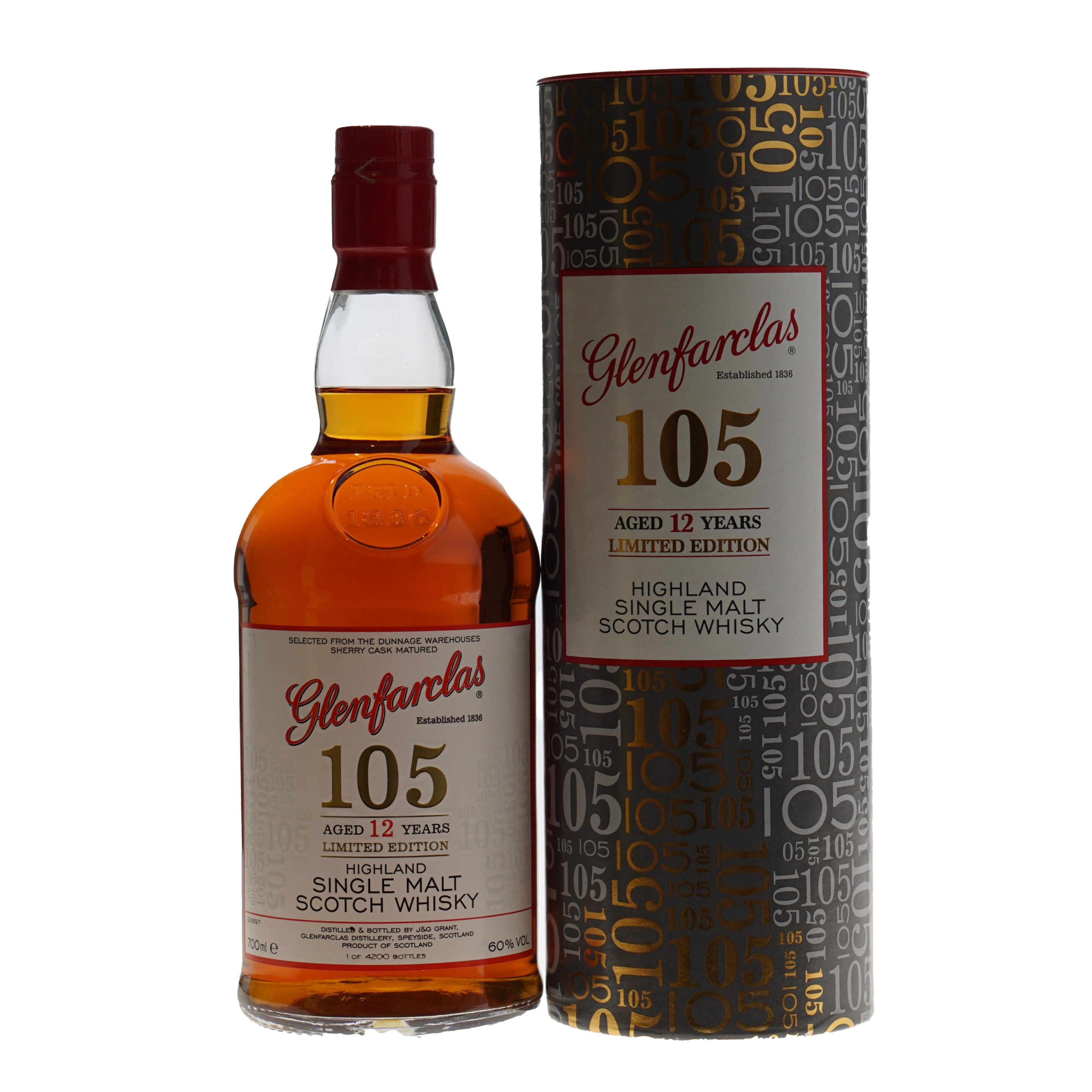 Glenfarclas Whisky 105 12 Years Sherry Cask Limited Edition 60% 70cl
