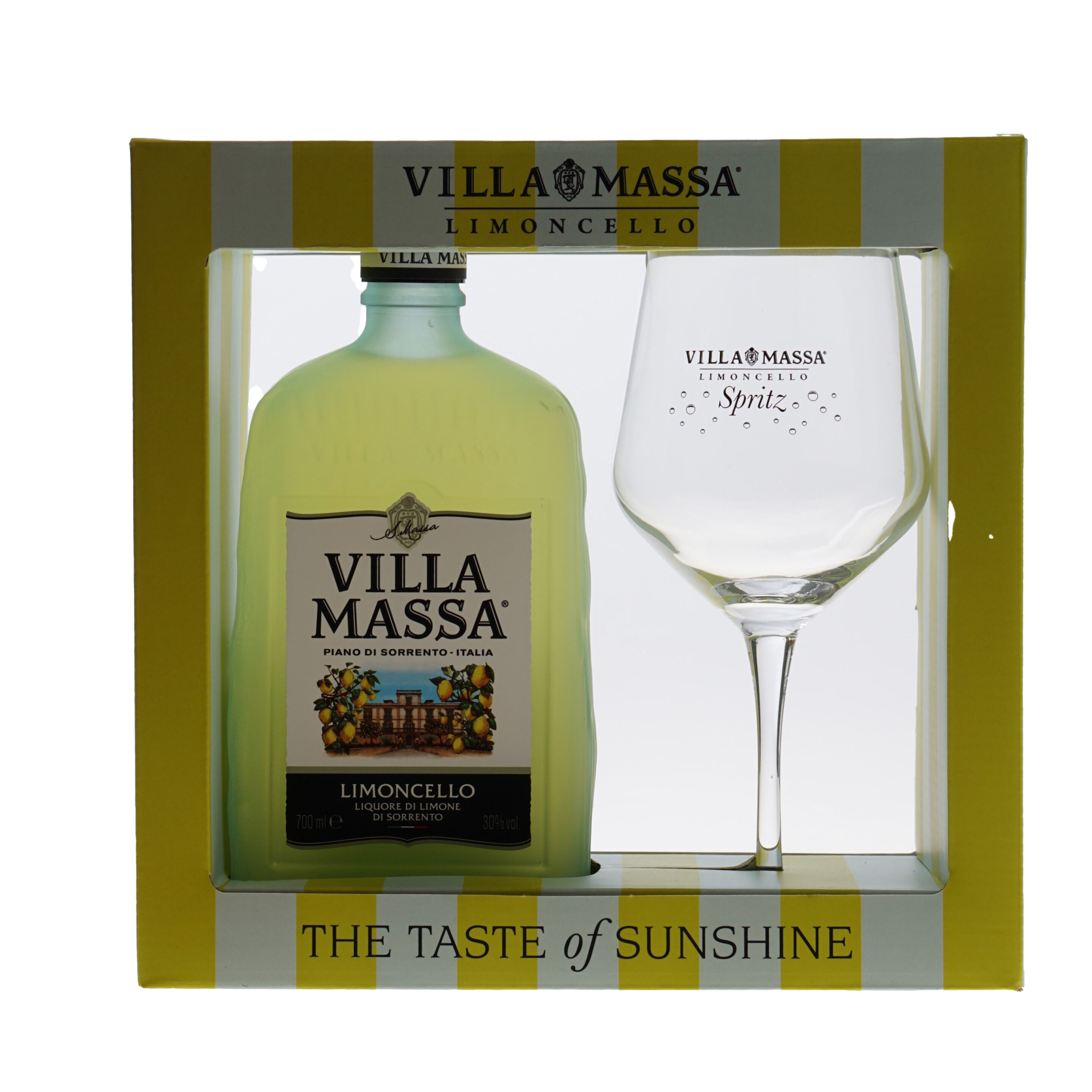 Villa Massa Limoncello Giftpack met Spritzglas 30% 70cl