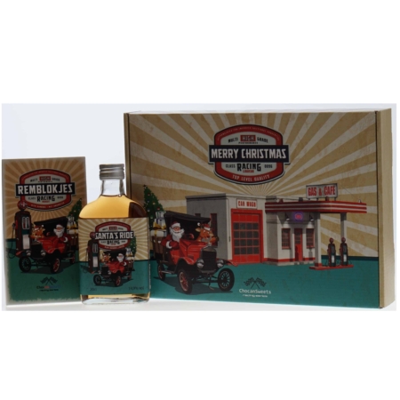 Chocan Sweets Geschenkdoos Santa’s Ride 20cl en Nougat Remblokjes