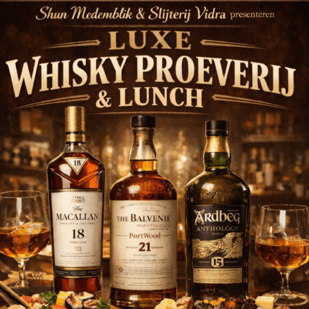 Luxe Whiskyproeverij Lunch 22 maart Shun Medemblik